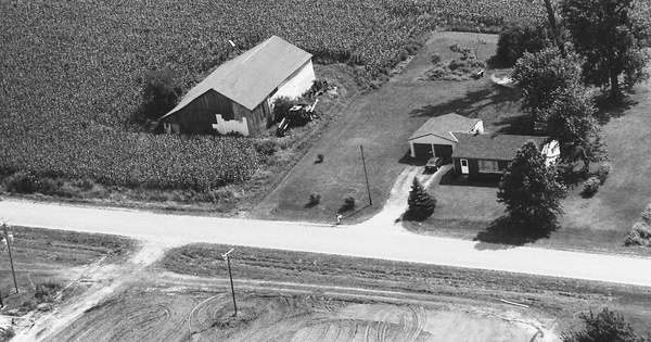 Vintage Aerial photo from 1992 in Allegan County, MI
