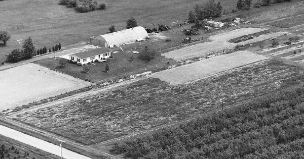 Vintage Aerial photo from 1985 in Allegan County, MI