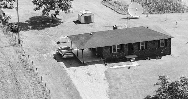 Vintage Aerial photo from 1985 in Livingston County, KY