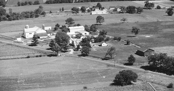 Vintage Aerial photo from 1978 in Marshall County, IN