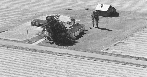 Vintage Aerial photo from 1980 in Clay County, IL