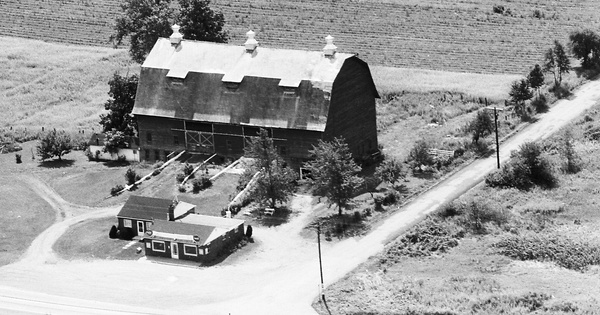 Vintage Aerial photo from 1965 in Mercer County, PA