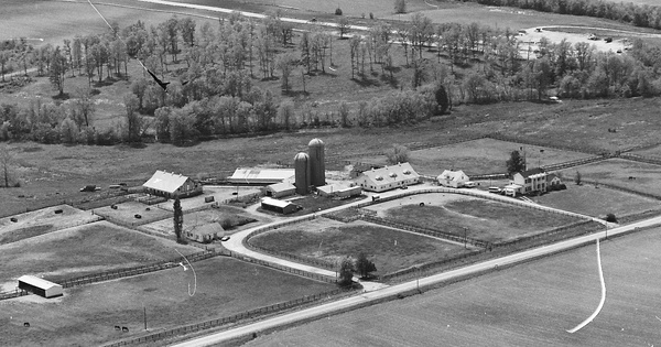 Vintage Aerial photo from 1982 in Coles County, IL