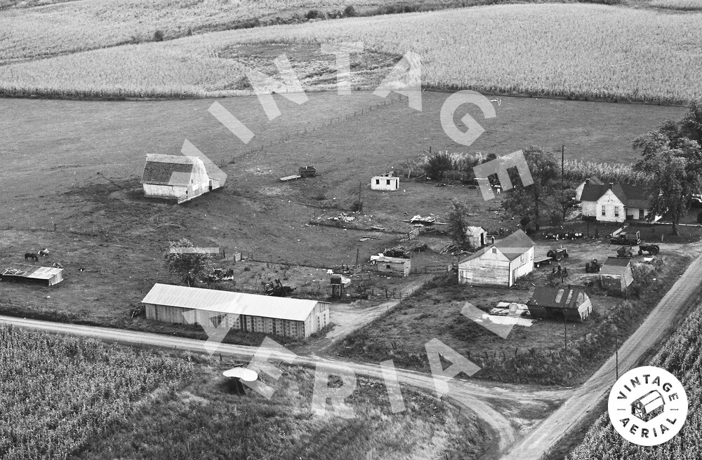 Vintage Aerial Illinois Sangamon County 1966 39FSA1