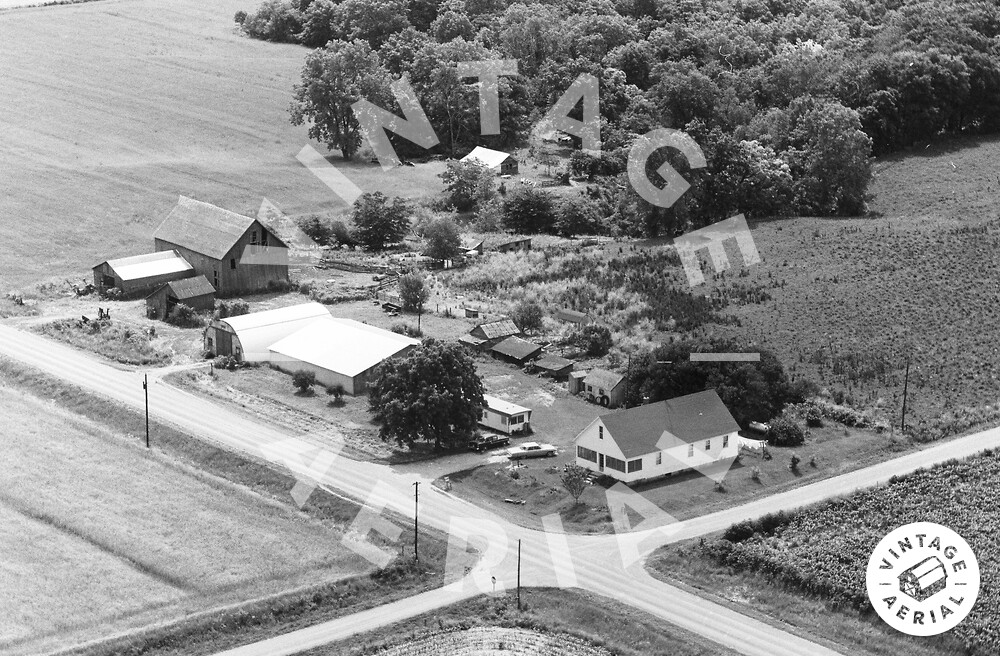 Vintage Aerial Illinois Schuyler County 1967 30ASC17