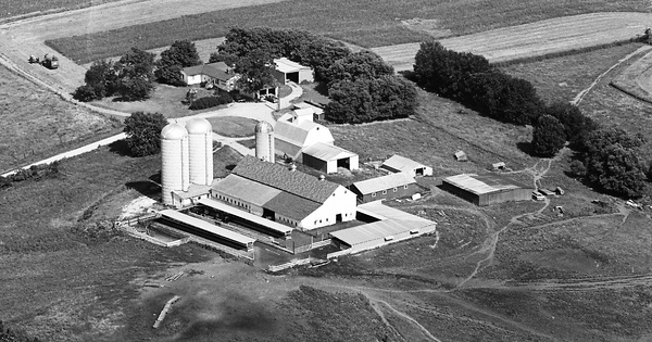 Vintage Aerial photo from 1966 in Putnam County, IL