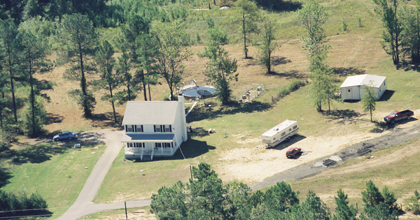 Vintage Aerial photo from 1997 in Bibb County, GA