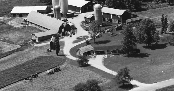 Vintage Aerial photo from 1978 in Lafayette County, WI