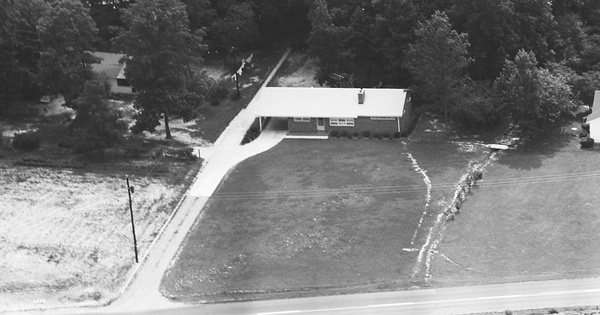 Vintage Aerial photo from 1965 in Davie County, NC