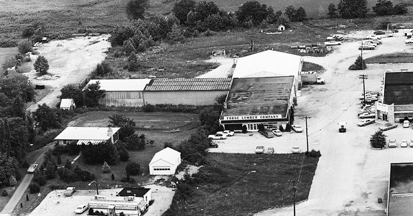 Vintage Aerial photo from 1970 in Wyoming County, PA