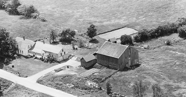 Vintage Aerial photo from 1963 in Waldo County, ME