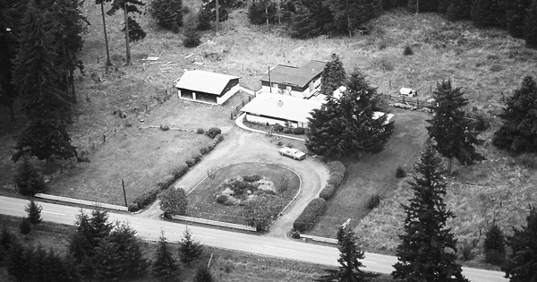 Vintage Aerial photo from 1971 in Thurston County, WA