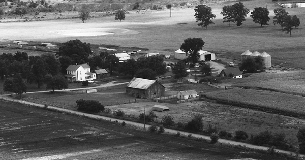Vintage Aerial photo from 1977 in Bates County, MO