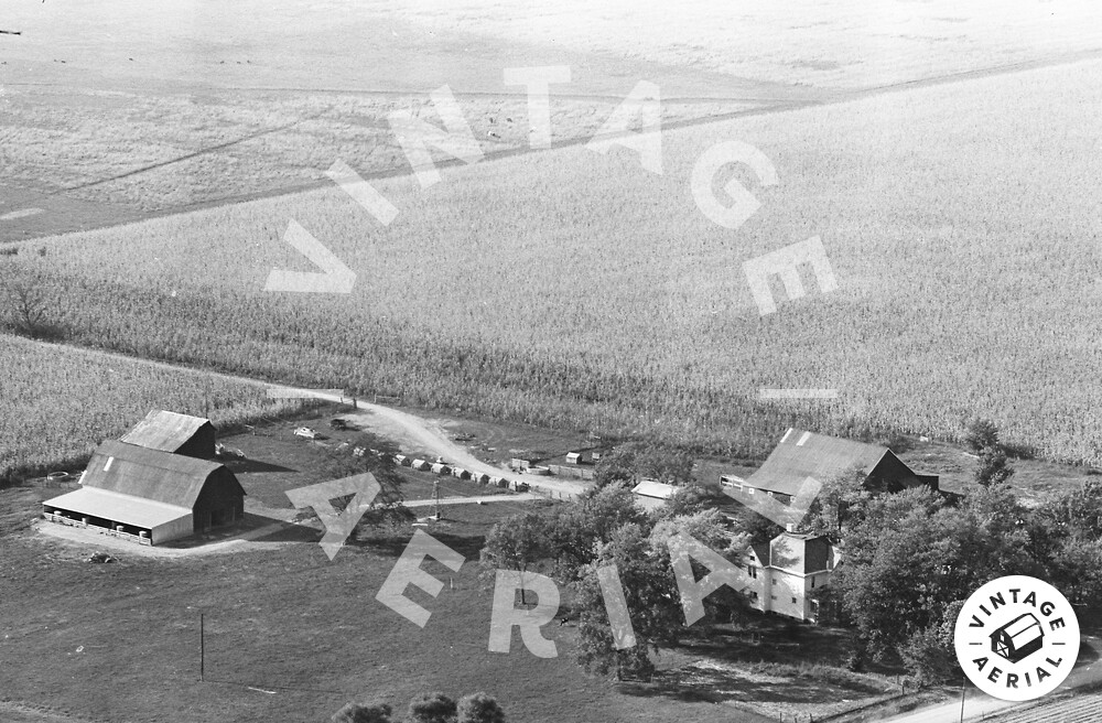 Vintage Aerial Ohio Pickaway County 1963 22DPC5