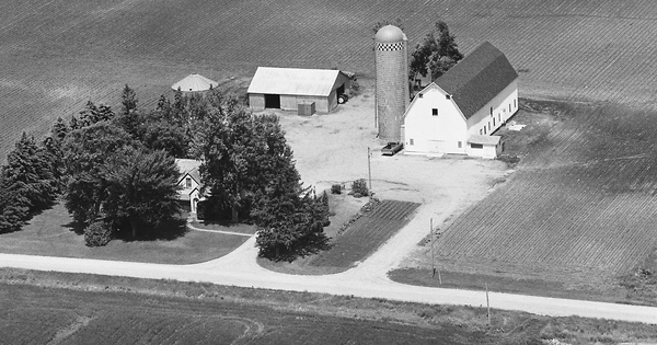 Vintage Aerial photo from 1980 in Wright County, MN
