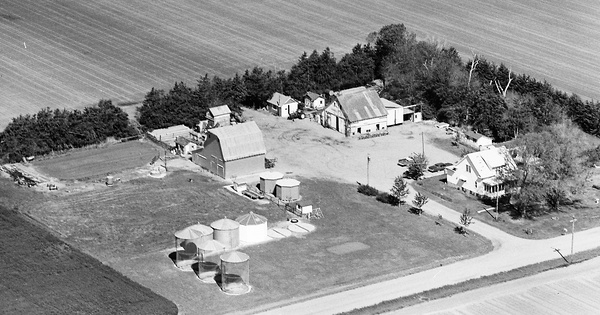 Vintage Aerial photo from 1976 in Dodge County, NE