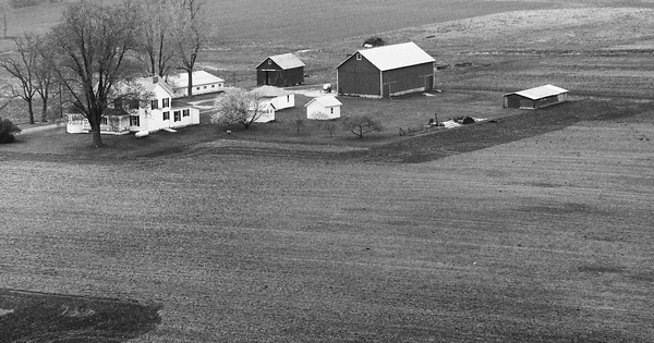 Vintage Aerial photo from 1991 in Hancock County, OH