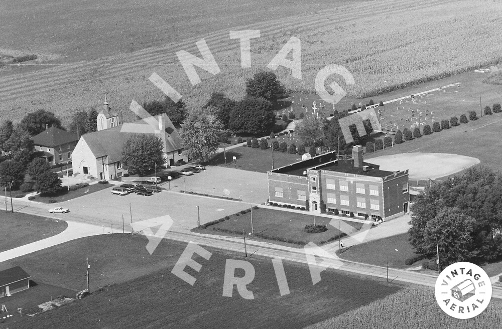 Vintage Aerial Ohio Shelby County 1979 12BSH8