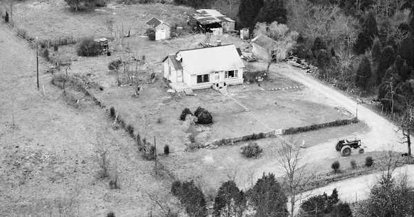 Vintage Aerial photo from 1982 in Marshall County, TN