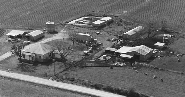 Vintage Aerial photo from 1983 in Bell County, TX