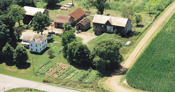 Vintage Aerial photo from 1998 in Huron County, OH