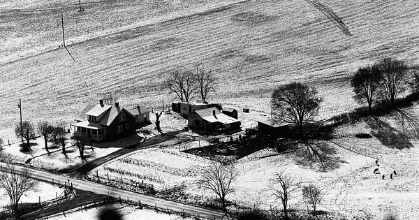 Vintage Aerial photo from 1976 in Augusta County, VA