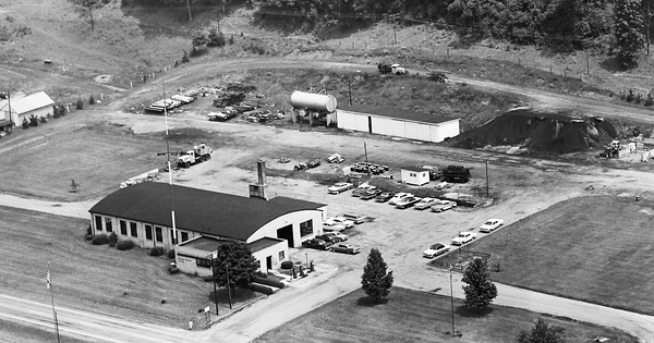 Vintage Aerial photo from 1963 in Morgan County, OH