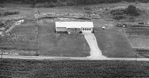Vintage Aerial photo from 1972 in Preble County, OH
