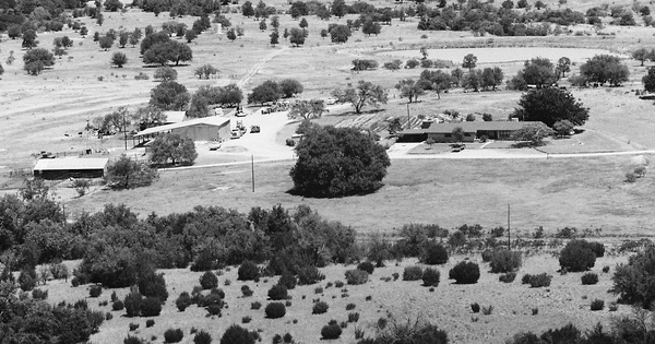 Vintage Aerial photo from 1984 in Hood County, TX