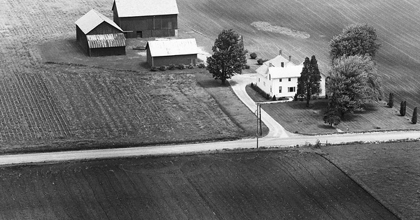 Vintage Aerial photo from 1975 in Sandusky County, OH