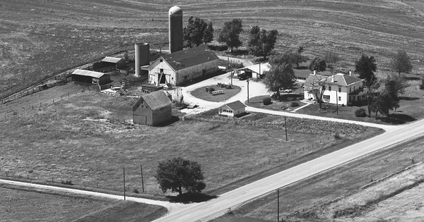 Vintage Aerial photo from 1977 in Nemaha County, KS