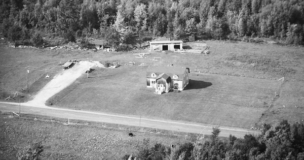 Vintage Aerial photo from 1990 in Clinton County, NY