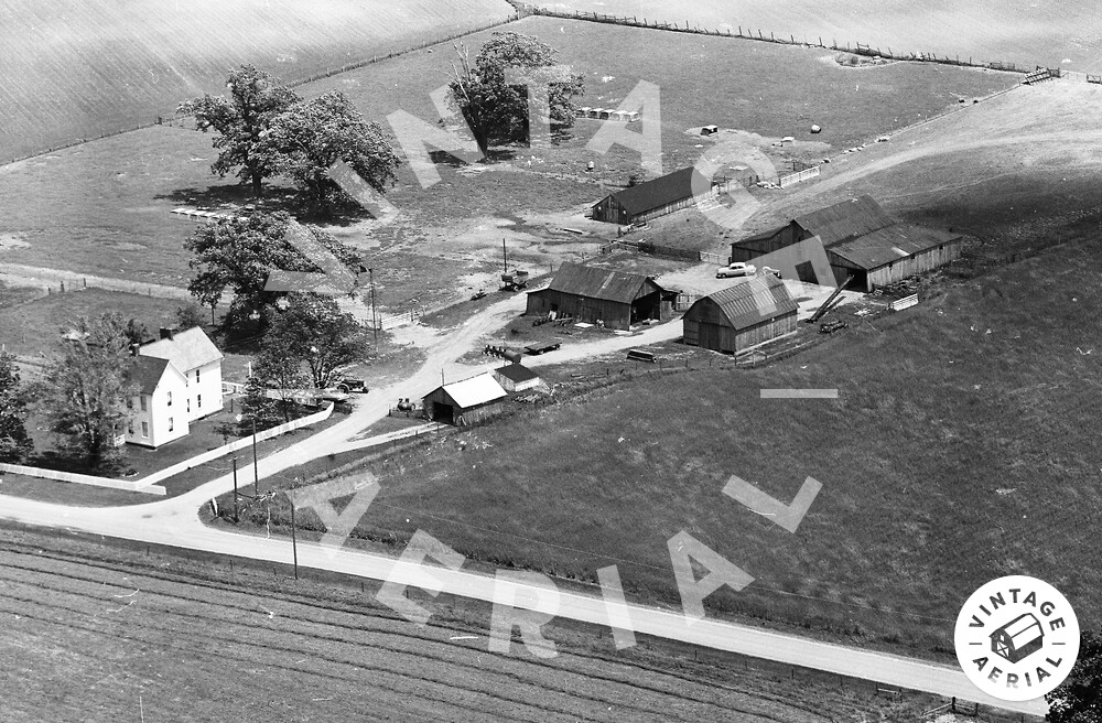 Vintage Aerial Ohio Madison County 1964 24SMA36