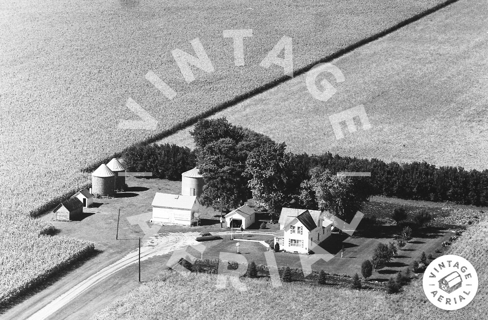 Vintage Aerial Minnesota Waseca County 1972 15BWA6