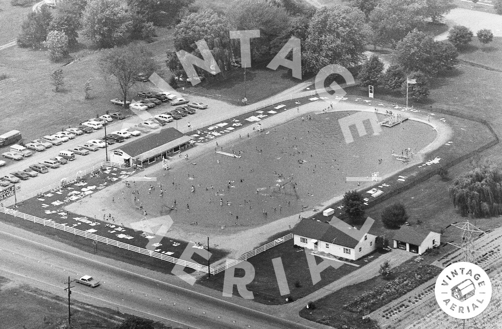 Vintage Aerial Ohio Columbiana County 1969 3MCO28