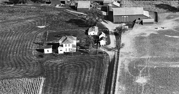 Vintage Aerial photo from 1964 in Union County, OH