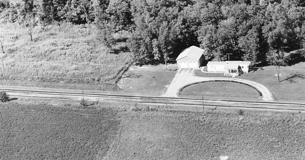 Vintage Aerial photo from 1968 in Logan County, OH