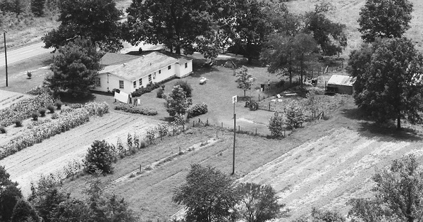 Vintage Aerial photo from 1983 in Conway County, AR