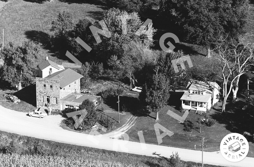 Vintage Aerial Iowa Cedar County 1972 56PCE33
