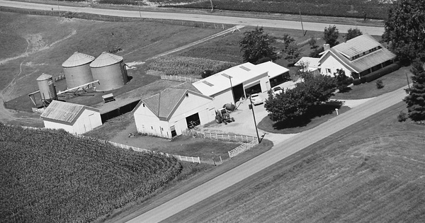 Vintage Aerial photo from 1981 in Henry County, IN