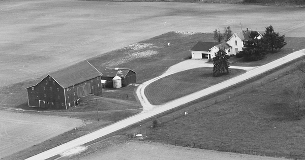Vintage Aerial photo from 1983 in Huntington County, IN