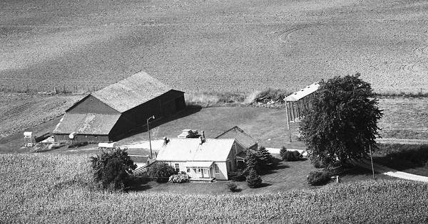 Vintage Aerial photo from 1975 in Henry County, IN