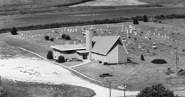 Vintage Aerial photo from 1976 in Poweshiek County, IA