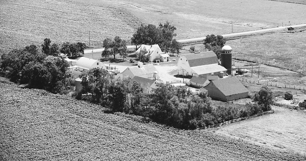Vintage Aerial photo from 1978 in Rock County, MN