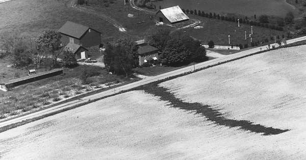 Vintage Aerial photo from 1972 in Wabash County, IN