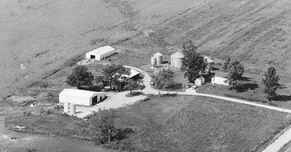 Vintage Aerial photo from 1980 in Warren County, IN