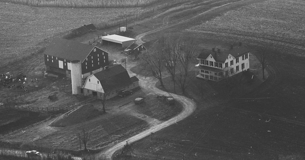 Vintage Aerial photo from 1967 in Frederick County, MD