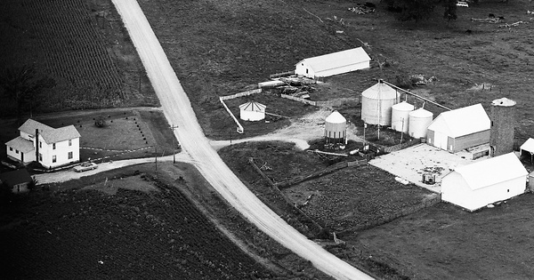 Vintage Aerial photo from 1974 in Jones County, IA