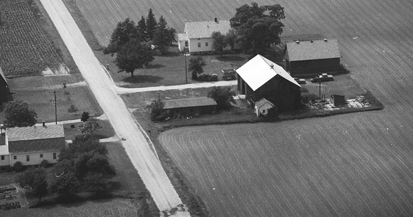 Vintage Aerial photo from 1975 in Tuscola County, MI
