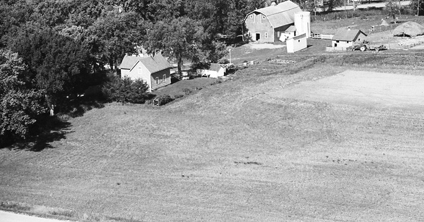 Vintage Aerial photo from 1967 in Meeker County, MN